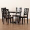Baxton Studio Brava Modern and Contemporary Two-Tone Dark Brown and Walnut Brown Finished Wood 5-Piece Dining Set 179-11389-10898-Zoro - alternate 8